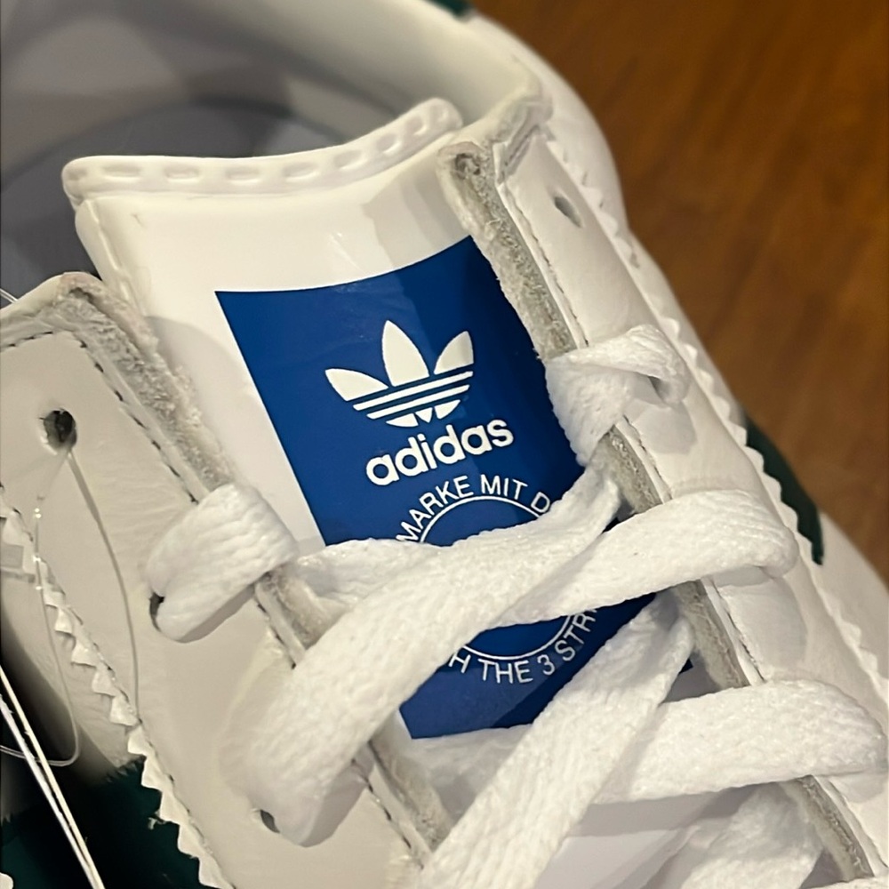 Adidas ROM CG5990 Shoes Sneakers new white green leather Mens Size 11 - Picture 8 of 15